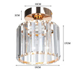 Crystal Ceiling Chandelier: Modern Industrial LED Indoor Lighting Fixture