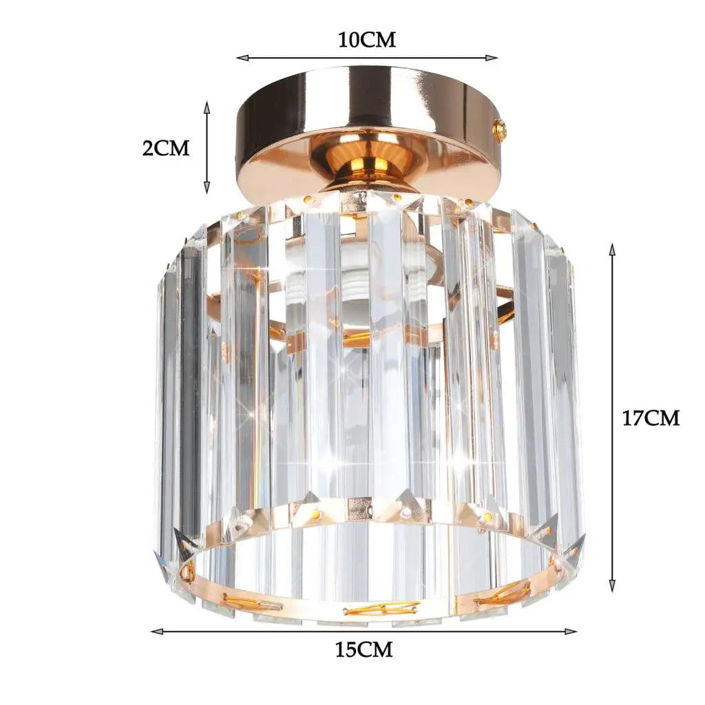 Crystal Ceiling Chandelier: Modern Industrial LED Indoor Lighting Fixture