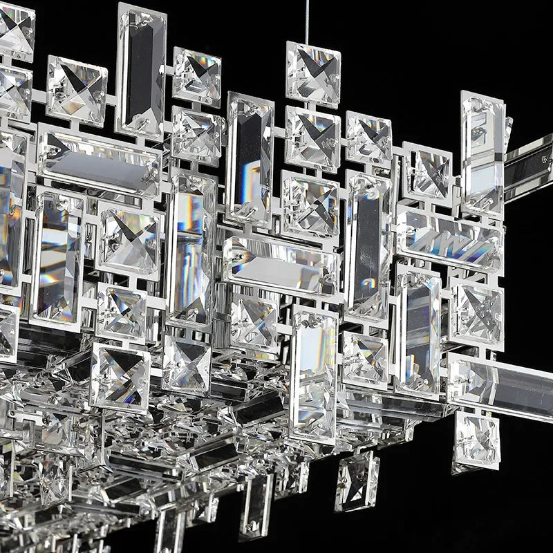 Crystal Pendant Chandelier for Modern Living, Dining, Bedroom Lighting