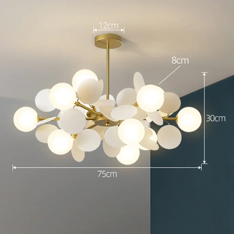 Branch Chandelier: Modern Colorful LED Ceiling Light for Bedroom and Living Room