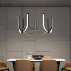Modern U Shape LED Chandelier for Dining Living Kitchen Island Lighting