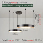 Modern Nordic Round Ceiling Chandelier Dining Bedroom Kitchen Lighting Lamps