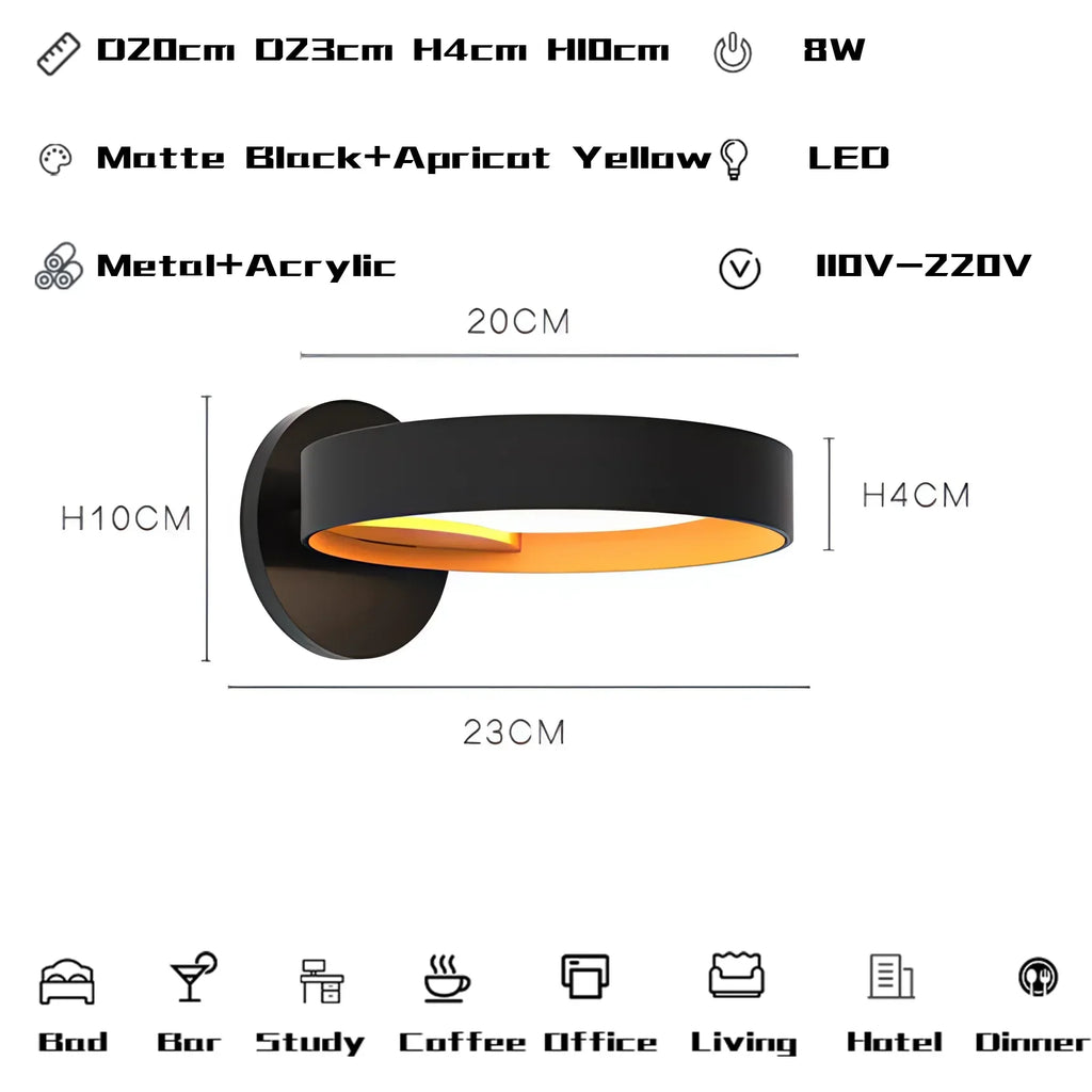 Metal Acrylic Modern Pendant Chandelier LED Light for Living Room Wall Decor