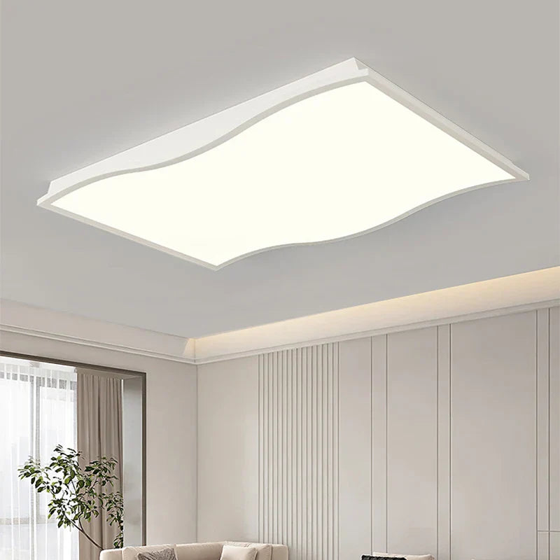 Minimalist LED Ceiling Light in Black & White for Living, Dining, Bedroom & Kitchen