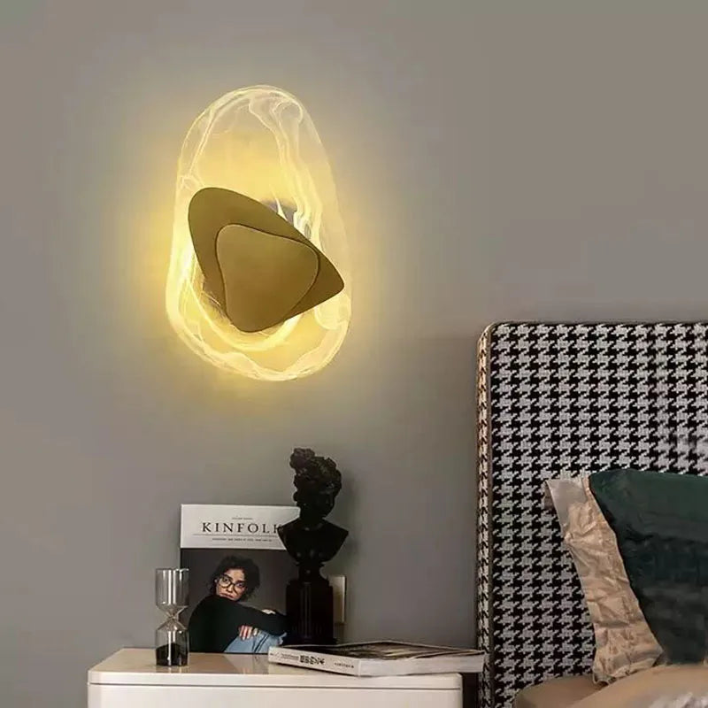 Irregular Graphic Wall Light Modern Luxury Bedside Sconce