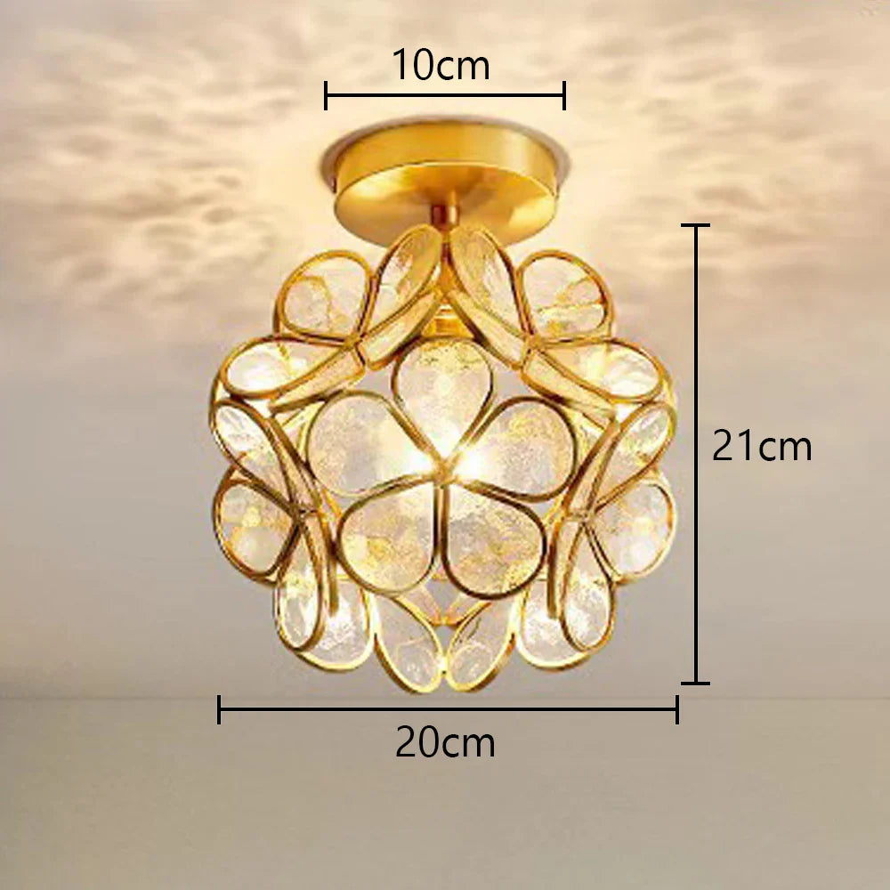 Glass Crystal LED Ceiling Chandelier for Home Decor