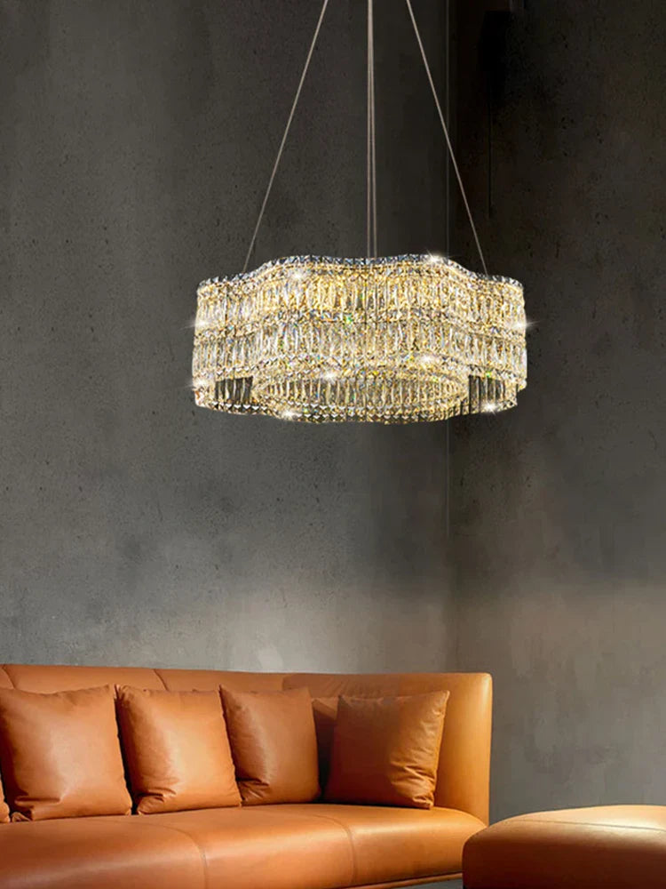 Luxury Crystal Chandelier by | Modern Living Room Pendant Lamp
