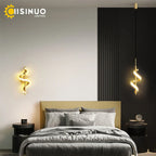 Gold Copper LED Wall Sconce for Bedroom Living Room Hallway