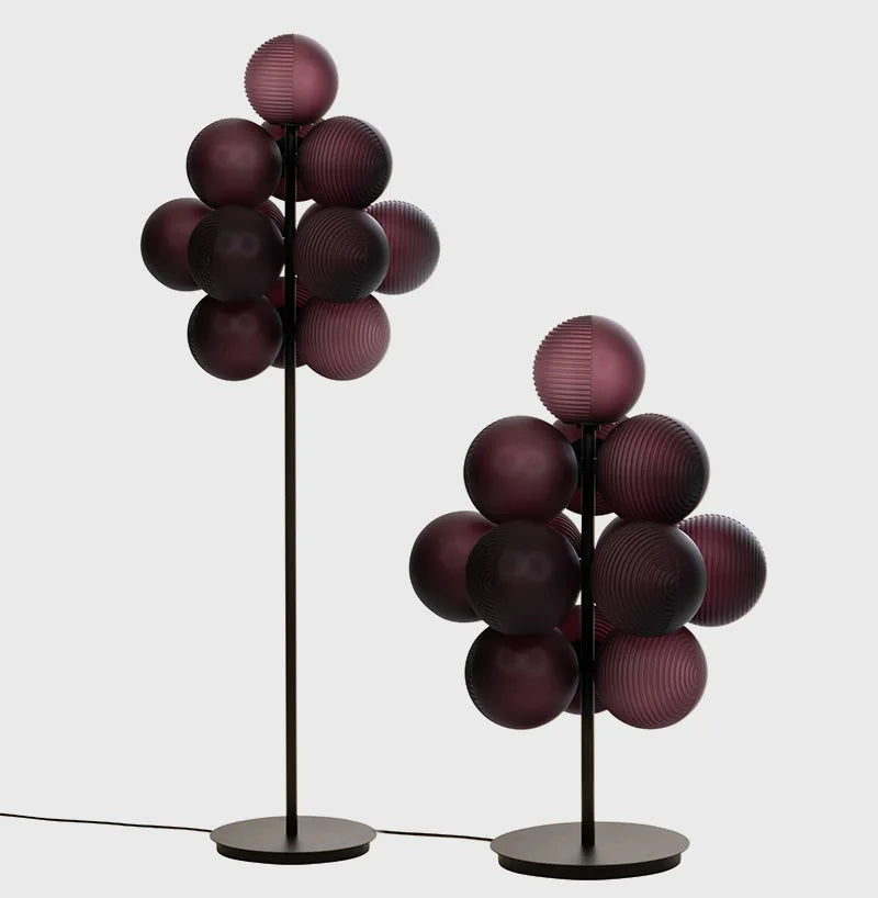 Glass Bubble Floor Lamp: Modern Nordic LED Lighting for Living Room and Bedroom