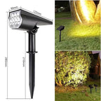 Solar Powered 7LED Adjustable Spotlight Outdoor Wall Light