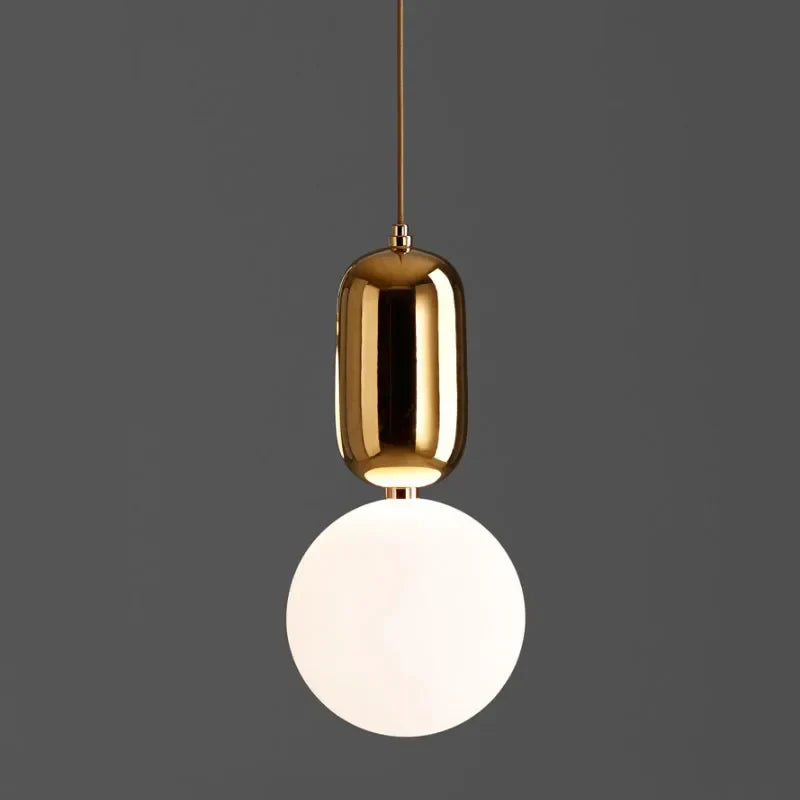 Minimalist Glass Pendant Chandelier for Dining and Bedroom Lighting