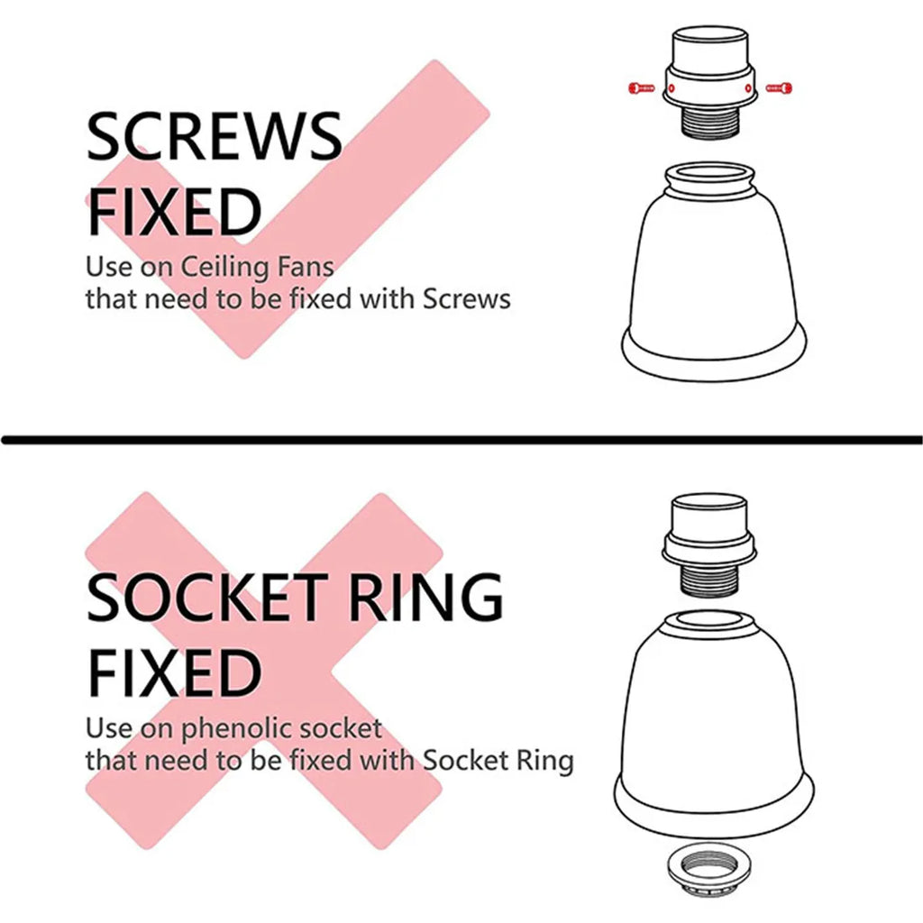 Frosted Glass Bell Shades - Ceiling Fan Chandelier Wall Sconces Replacements