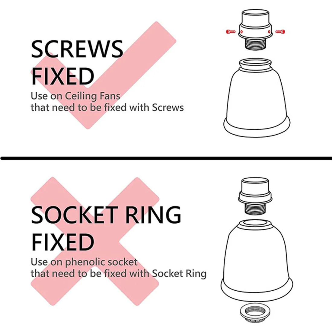 Frosted Glass Bell Shades - Ceiling Fan Chandelier Wall Sconces Replacements