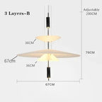 Modern LED Saucer Pendant Lamp for Dining Table and Bar