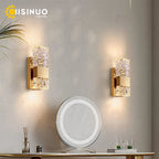 Crystal LED Wall Light Remote Control Dimmable 3000K 6000K for Bedroom Hallway