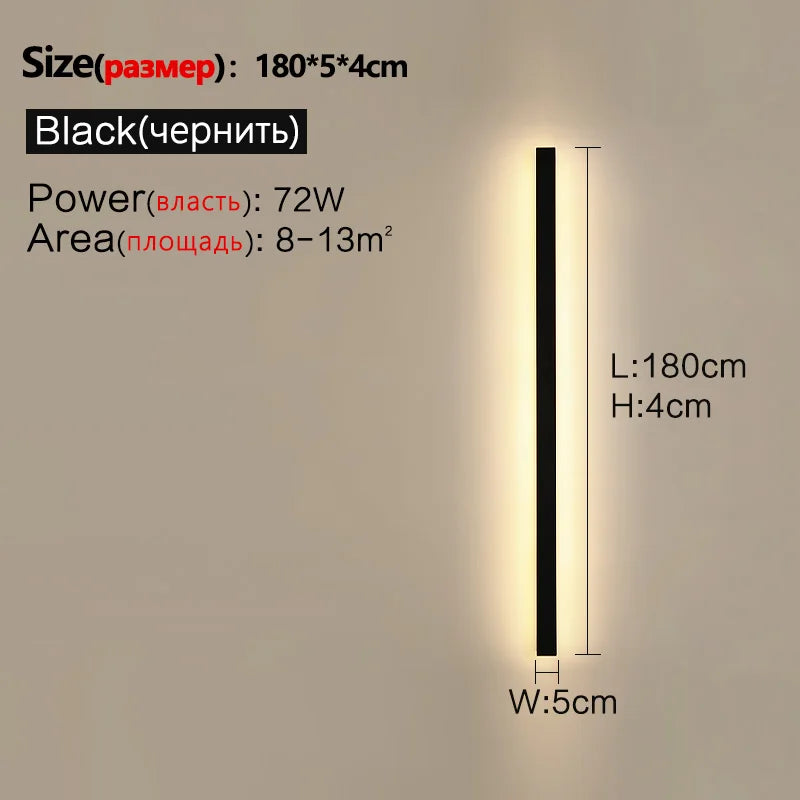 Modern Nordic Outdoor Wall Light LED IP65 110/220v - Waterproof Garden Wall Lamp