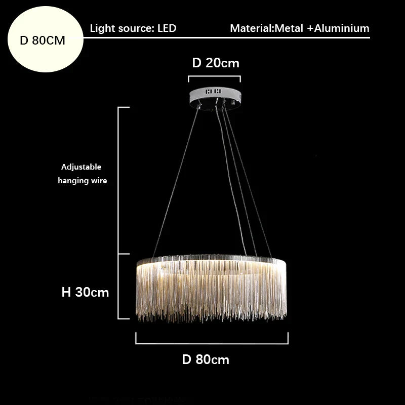 Tassel Chandeliers: Luxury Lighting for Home, Restaurant, and Hotel Settings