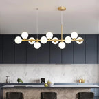 Modern Black LED Pendant Chandeliers for Living Dining Kitchen Lighting