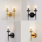 Modern LED Gold Wall Lights Bedroom Bedside Glass Lamps Fixture for Home Decor
