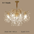 Crystal Chandelier: Modern Luxury LED Branch Lighting for Living Room & Bedroom