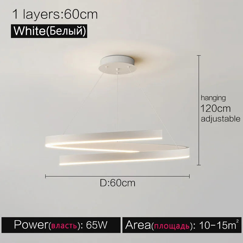 Modern Minimalist Chandelier Ceiling Light for Living Room and Dining Room