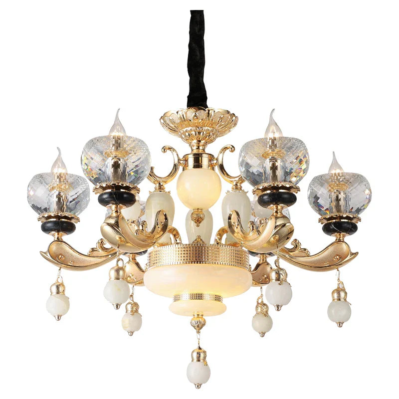 Crystal Chandelier: European Elegance for Living, Dining & Bedroom