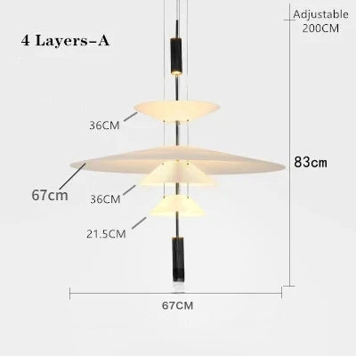 Modern UFO Pendant Lights Personality LED Saucer Hanging Lamp for Home Decor