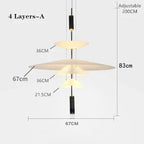 Modern UFO Pendant Lights Personality LED Saucer Hanging Lamp for Home Decor