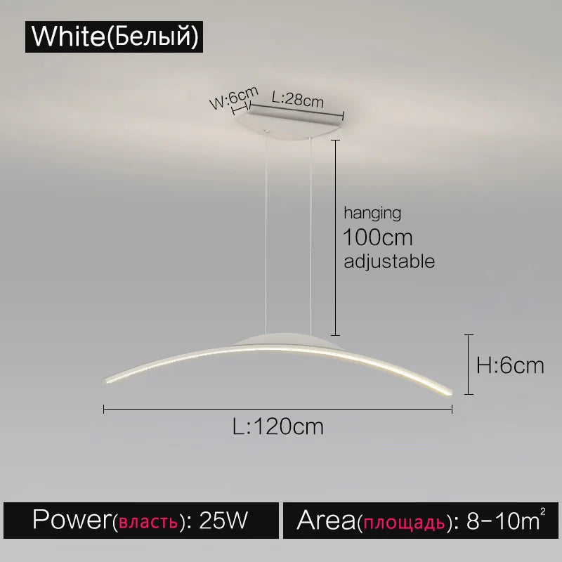 Black Line Chandelier: Elegant Salon Design, Luxury Lighting for Home and Restaurant