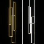 Modern LED Aluminum Pendant Chandelier for Living Room Staircase LOFT