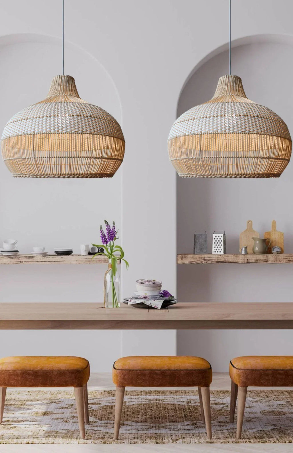 Rattan Chandelier: Handmade Nordic & Retro Lighting for Japanese Restaurant & Tea Room