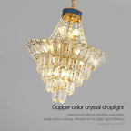 Crystal Duplex Chandelier: Modern & Elegant for Hotels, Villas, & Living Spaces