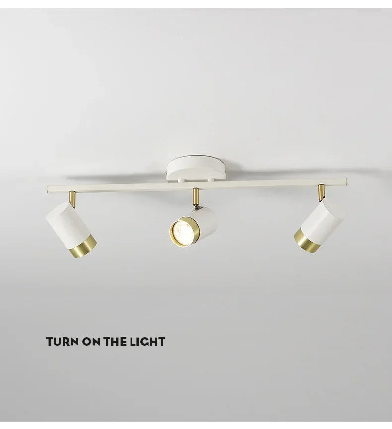 Modern Black LED Ceiling Chandelier Spotlight for Living Room, Bedroom, Dining - Light Fixtures