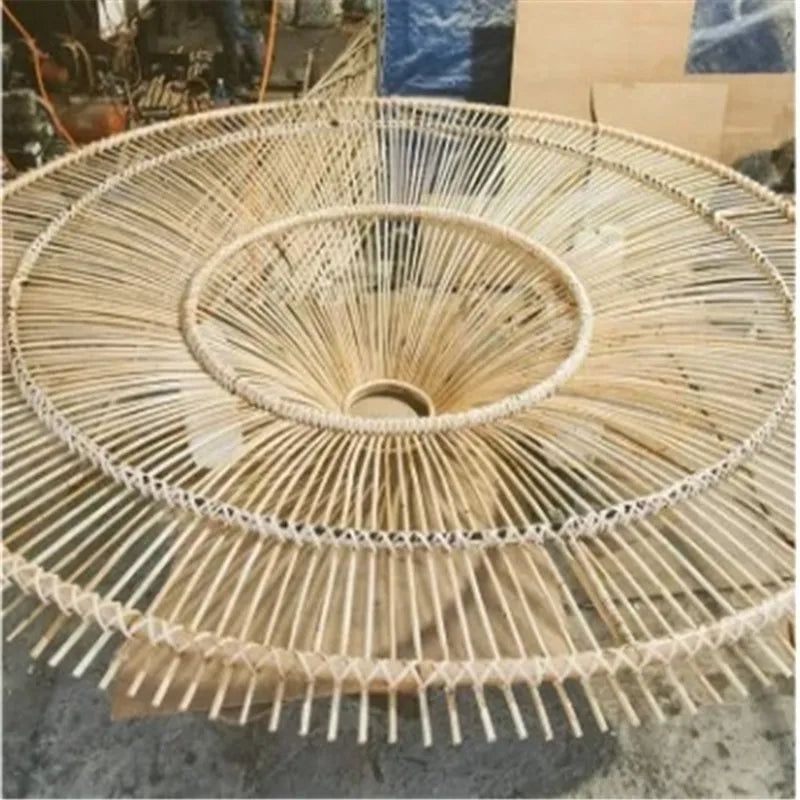 Handmade Rattan Pendant Light for Dining Room, Living Room, Bedroom, Hotel