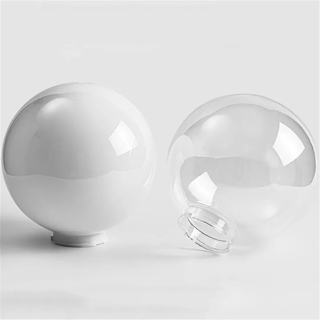 Acrylic Round Globe Lamp Shade for Outdoor Post Pillar Lawn Lighting