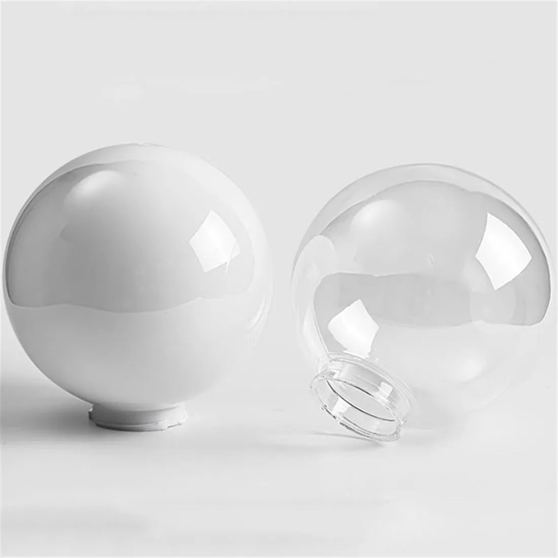 Acrylic Round Globe Lamp Shade for Outdoor Post Pillar Lawn Lighting