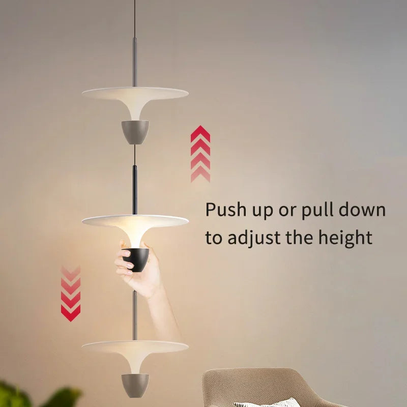 Nordic Minimalist LED Chandelier for Bedroom, Restaurant, Bar - Interior Lighting Solution