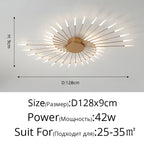 Modern Led Chandelier Fixture for Living Room Bedroom, Creative Ceiling Lamp