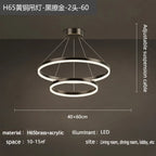 Nordic Circular Chandelier Hanging Pendant Light for Living Room and Dining Room
