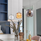 LED Stair Chandelier: Luxury Amber/Crystal Indoor Lighting Fixture