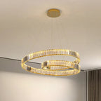 Modern Luxury LED Crystal Pendant Chandelier for Living and Dining Room