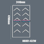 Hexagon LED Garage Ceiling Light for Auto Repair Workshop, Customizable 4.8M Size