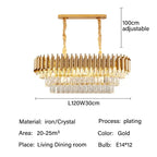 Crystal Pendant Chandelier - Modern Luxury LED Lighting for Living, Dining, Bedroom