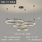 LED Ring Pendant Chandelier for Living Room Bedroom and Dining Room