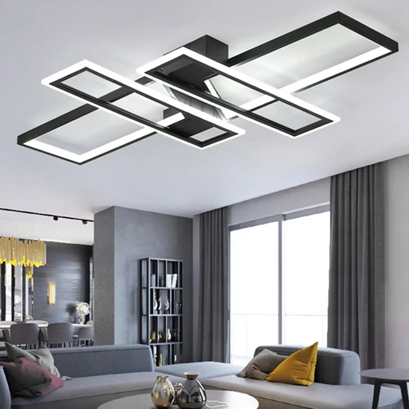 LED Ceiling Chandelier: Modern Living Room Dining Kitchen Decor Lighting Fixture