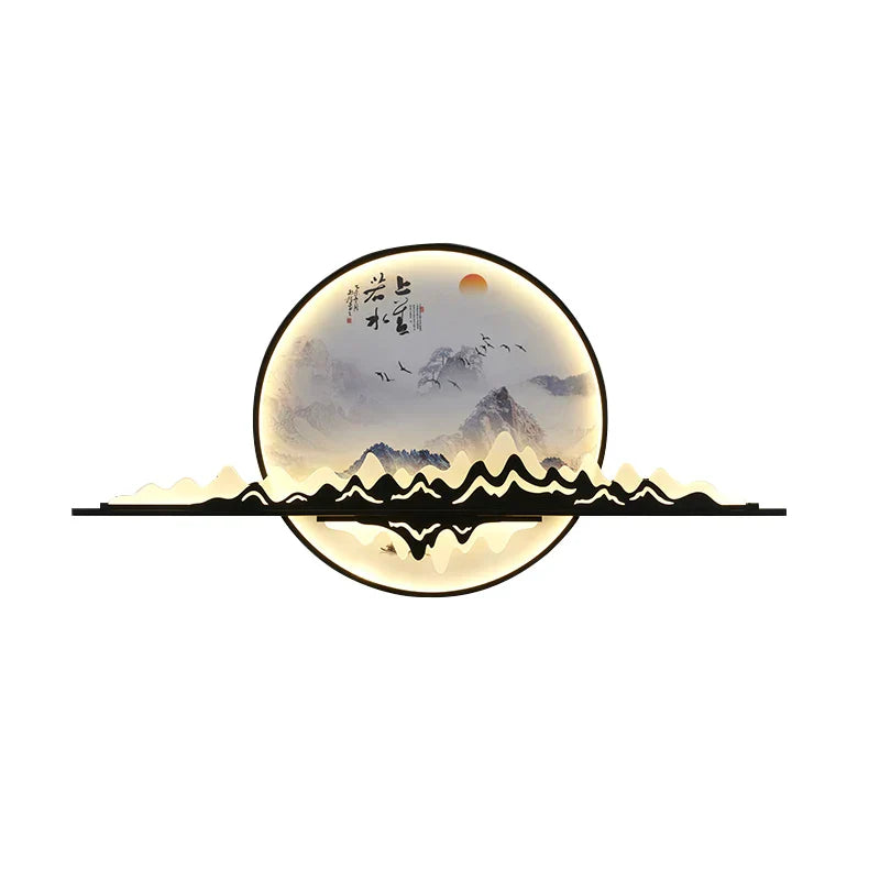 Modern LED Chinese Picture Wall Lamp for Creative Indoor Decor