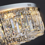 Crystal Gold LED Ring Ceiling Light - Modern Luxury Home Lighting