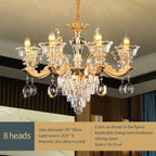 Crystal Luxe Pendant Lamp: Elegant European Style for Living Room and Restaurant