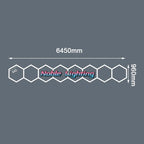 Hexagon LED Garage Ceiling Light for Auto Body Repair Workshop