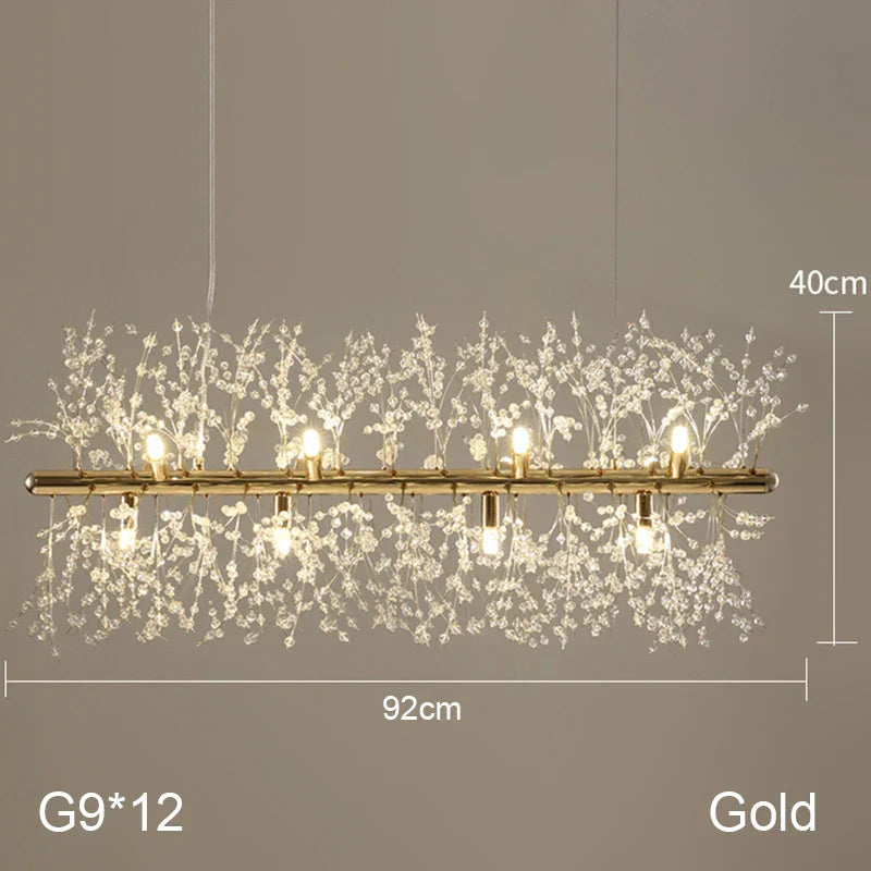 Dandelion Chandelier: Nordic Minimalist Wrought Iron LED Indoor Light for Living Room
